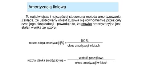 przyspieszona amortyzacja nieruchomości|Przyspieszona amortyzacja liniowa